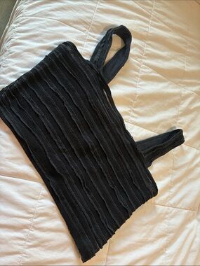 FP Movement by Free People Black Ribbed Crop Tank